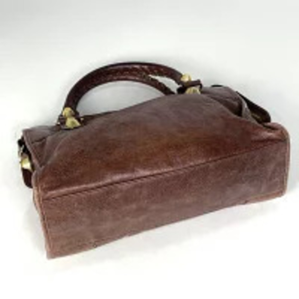 Balenciaga Bag Brown Giant The Shoulder City 2way Leather Brown